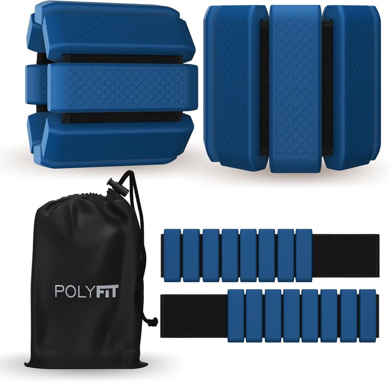 Polyfit Wrist & Ankle Weights - 1 Pair - Wearable Ankle Weights for Women and Men - Wearable Bracelet for Exercise, Yoga, Walking, Running, Dance, Barre, Pilates, Cardio, Aerobics - Image 1